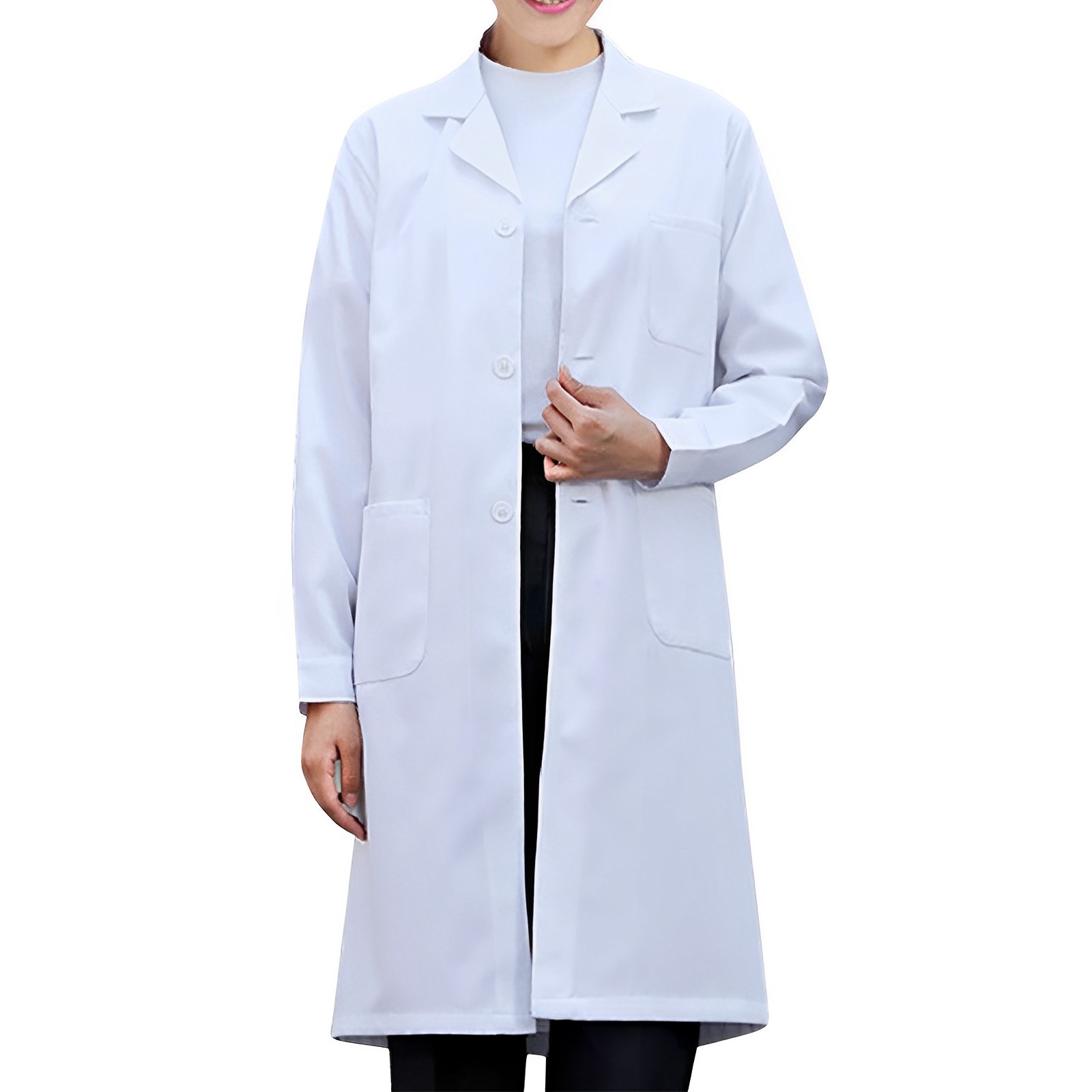Lab Coat Medical - Weißer Laborkittel für Damen, Herren, Studenten,