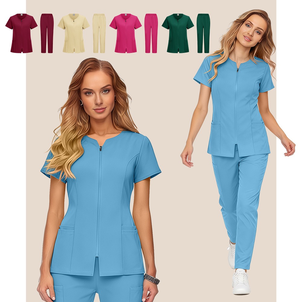 Lab Coat Medical - Großhandel Medizinisches Scrub-Set aus Spandex-Stretch, Krankenschwester-Uniform,