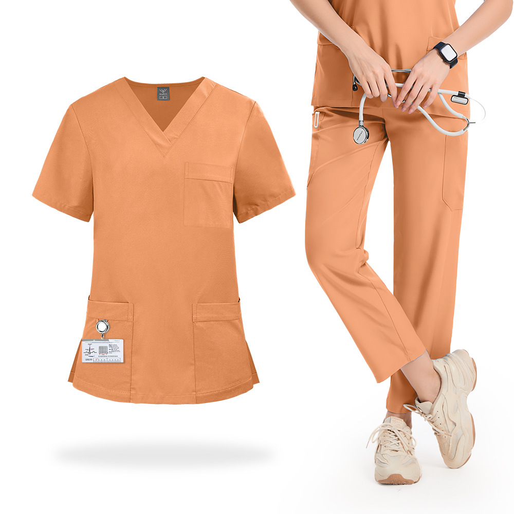 Lab Coat Medical - Dünne Kurzarm-OP-Kleidung, Arztkittel, Damen-OP-Hemden, Medizinisches Personal