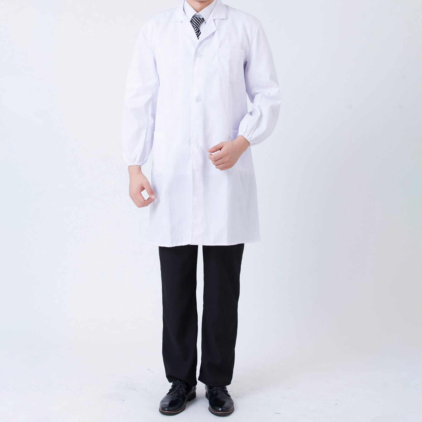 Lab Coat Medical - Weißer Laborkittel für Medizinstudenten mit elastischen