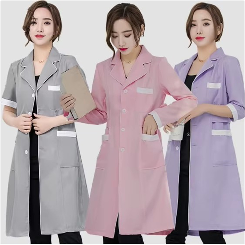 Hochwertiger grauer, einfarbig – Lab Coat Medical Bewertung und Preis